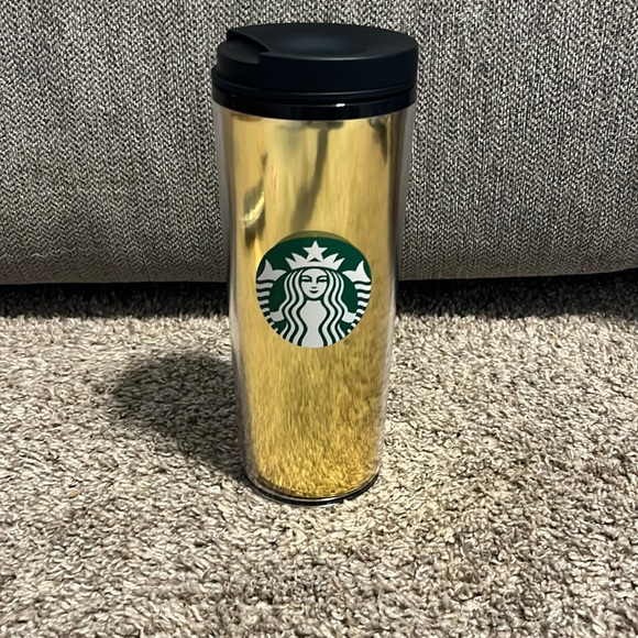 Starbucks Other - 16oz Starbucks 2021 Collectible Winter Gold Slick Tumbler